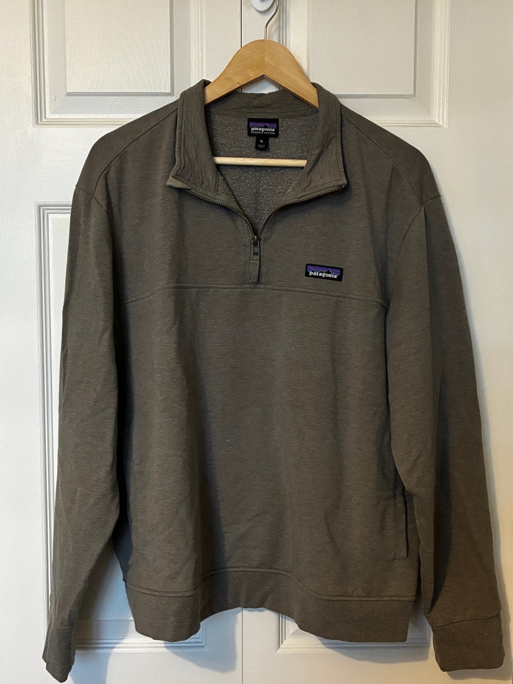Patagonia Olive Green Quarter-Zip Ahnya Pullover